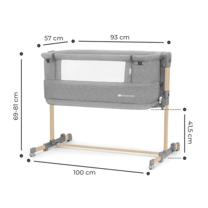 Cuna Colecho Neste Grow Light Grey Full Wood