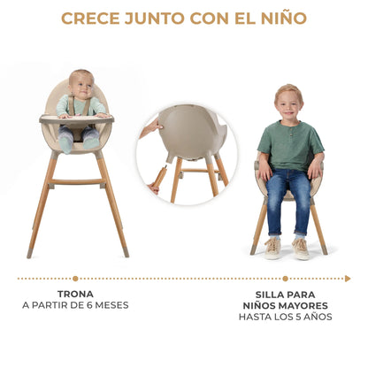 Silla de comer FINI 2 Beige