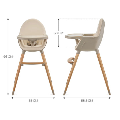 Silla de comer FINI 2 Beige