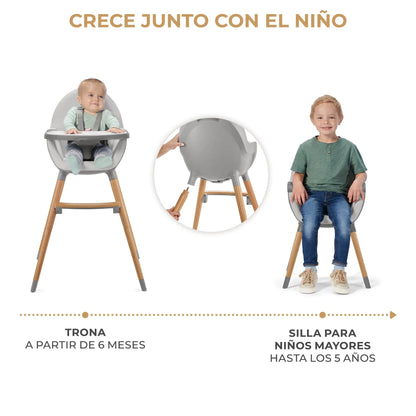Silla de comer FINI 2 Gris