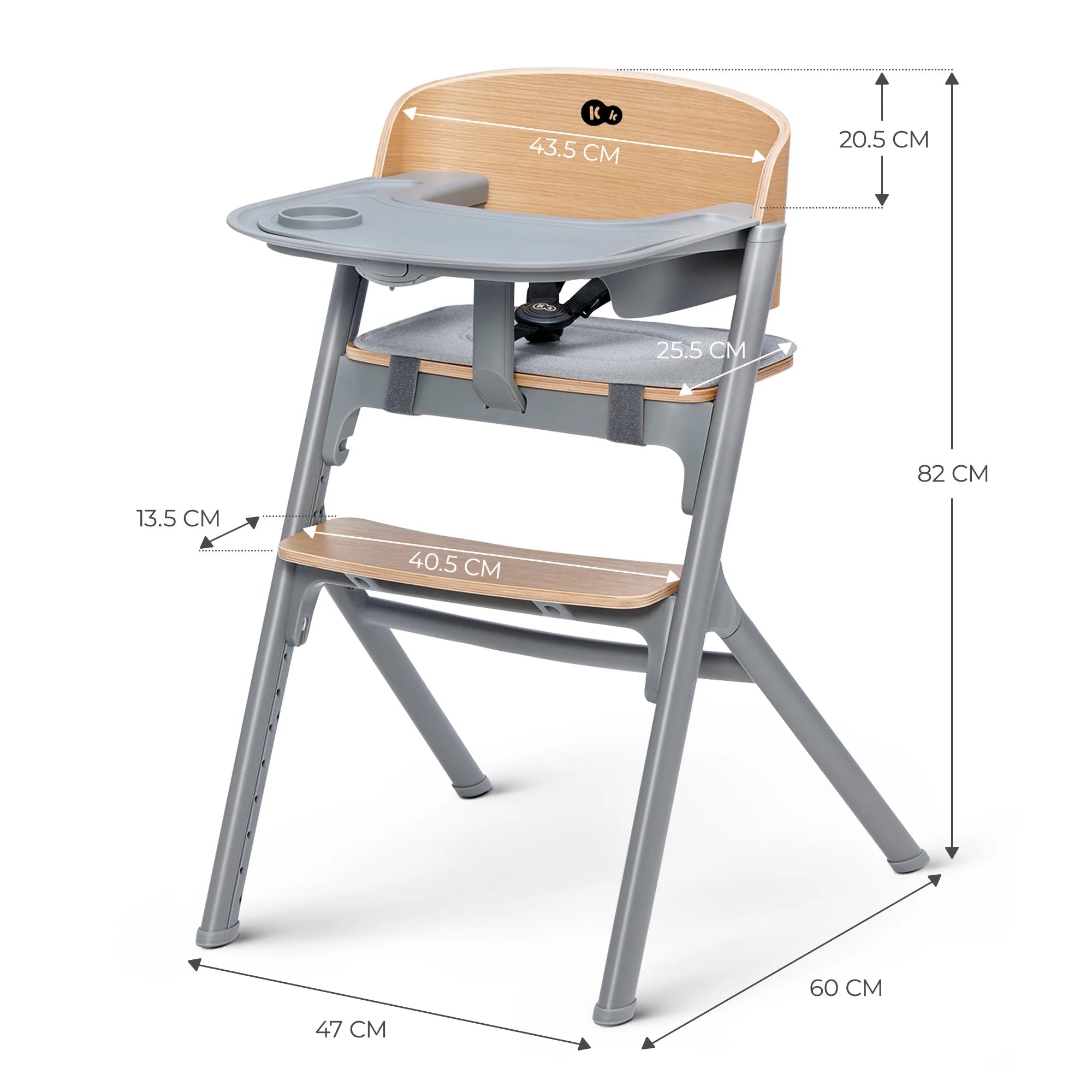 Silla de Comer Evolutiva LIVY 4 en 1 Wood + Silla Mecedora Calmee