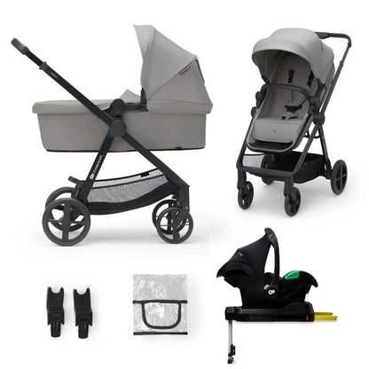 Travel System Newly 3 en 1 + Base Mink FX Grey