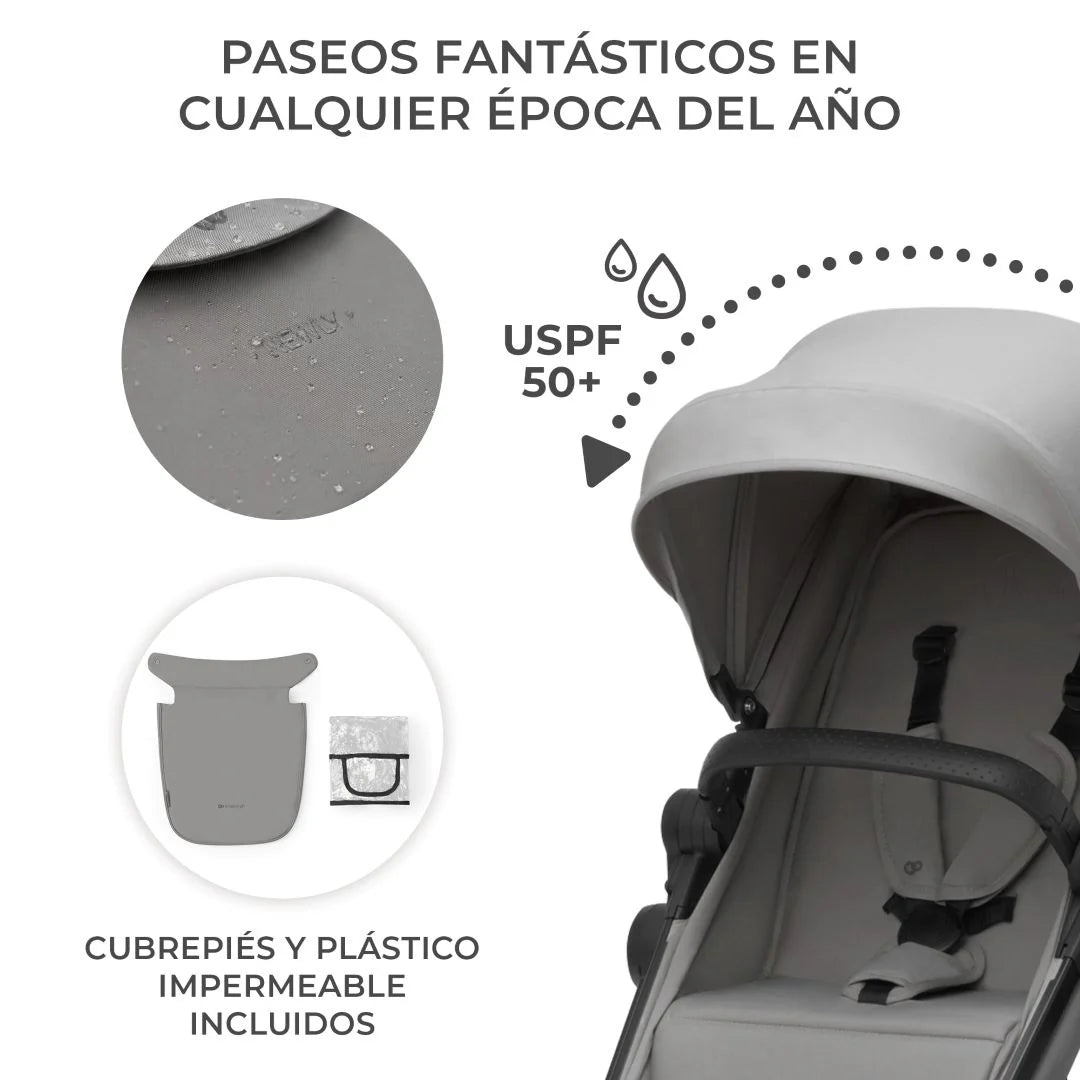Travel System Newly 3 en 1 + Base Mink FX Grey