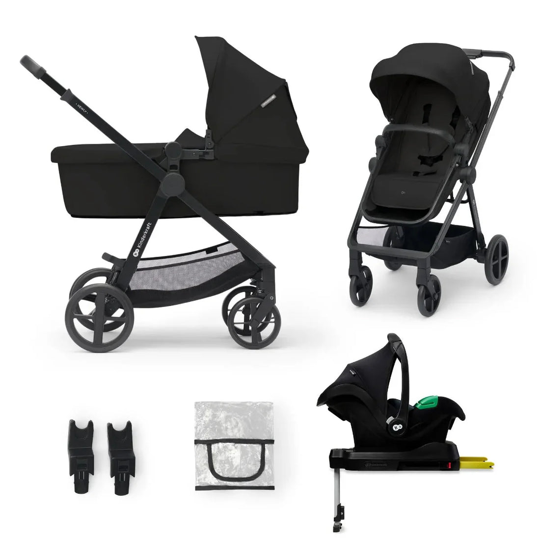 Travel System Newly 3 en 1 + Base Mink FX Black