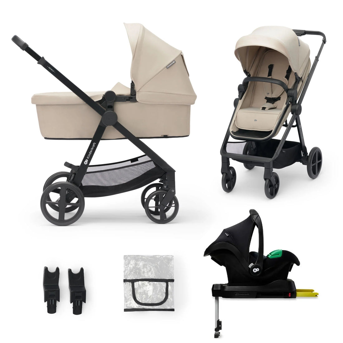 Travel System Newly 3 en 1 + Base Mink FX Beige