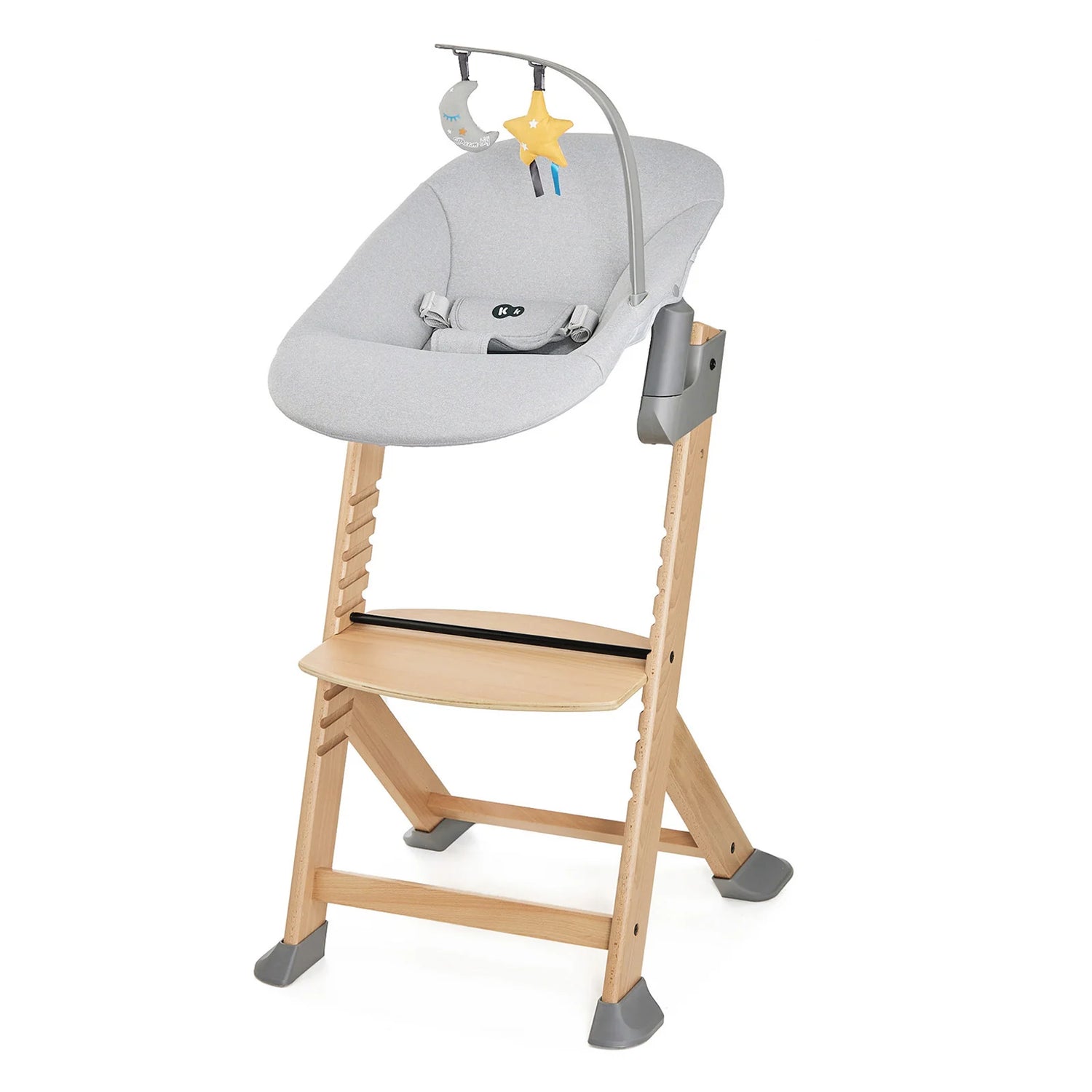 Silla de comer evolutiva 4 en 1: Silla Enock Wood + mecedora Calmee