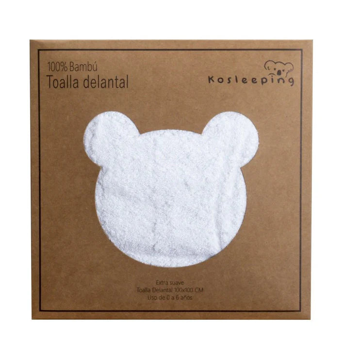 Toalla Delantal de Bambú Blanca