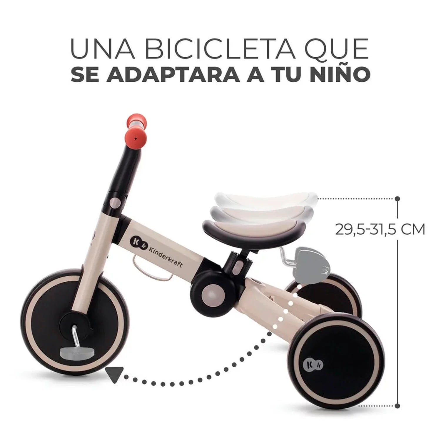 Triciclo 4Trike 3 en 1 - Silver Grey