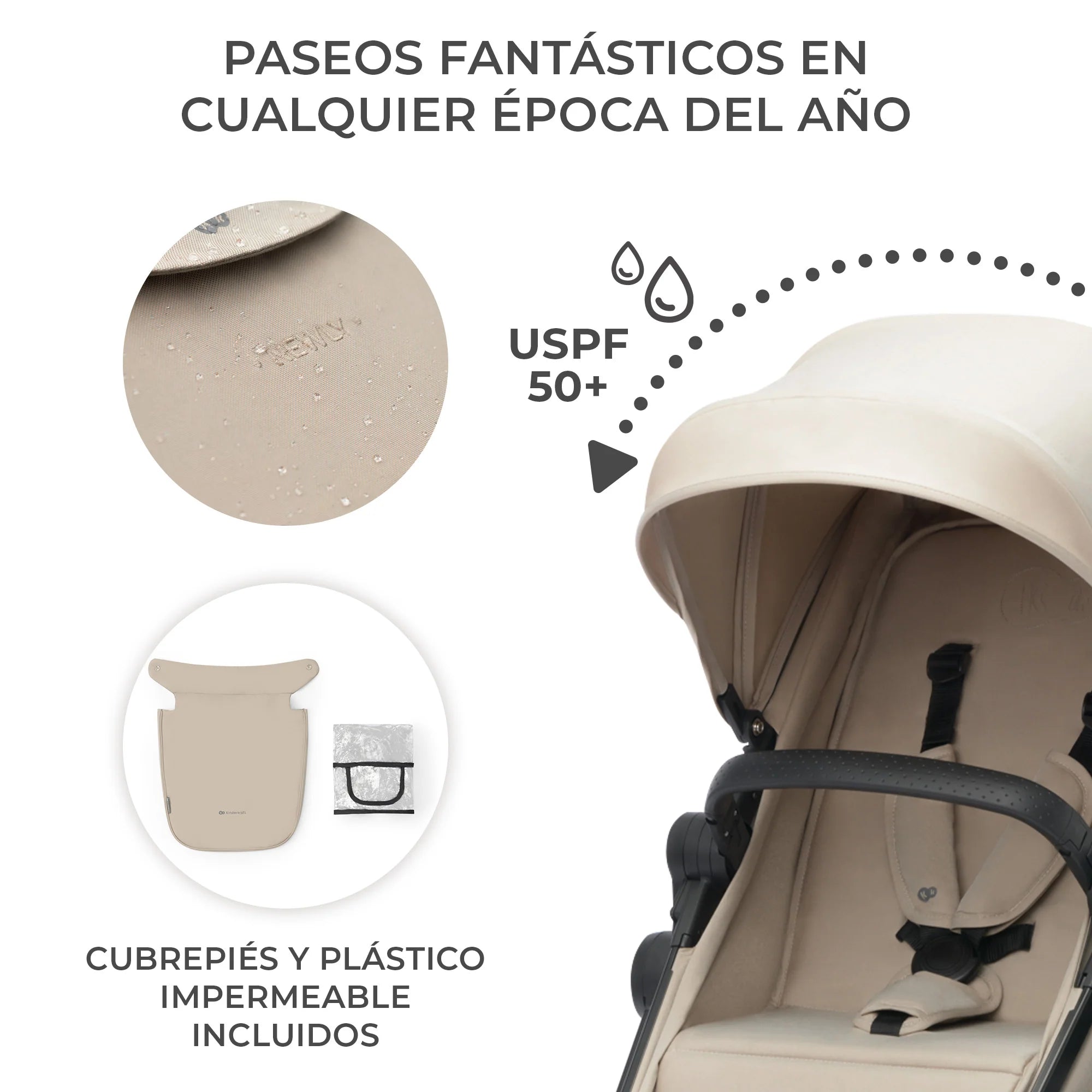 Travel System Newly 3 en 1 Beige