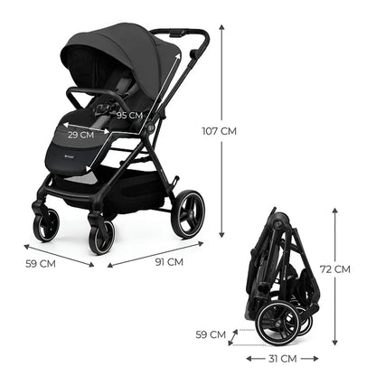 Coche de Paseo Yoxi Moonlight Grey