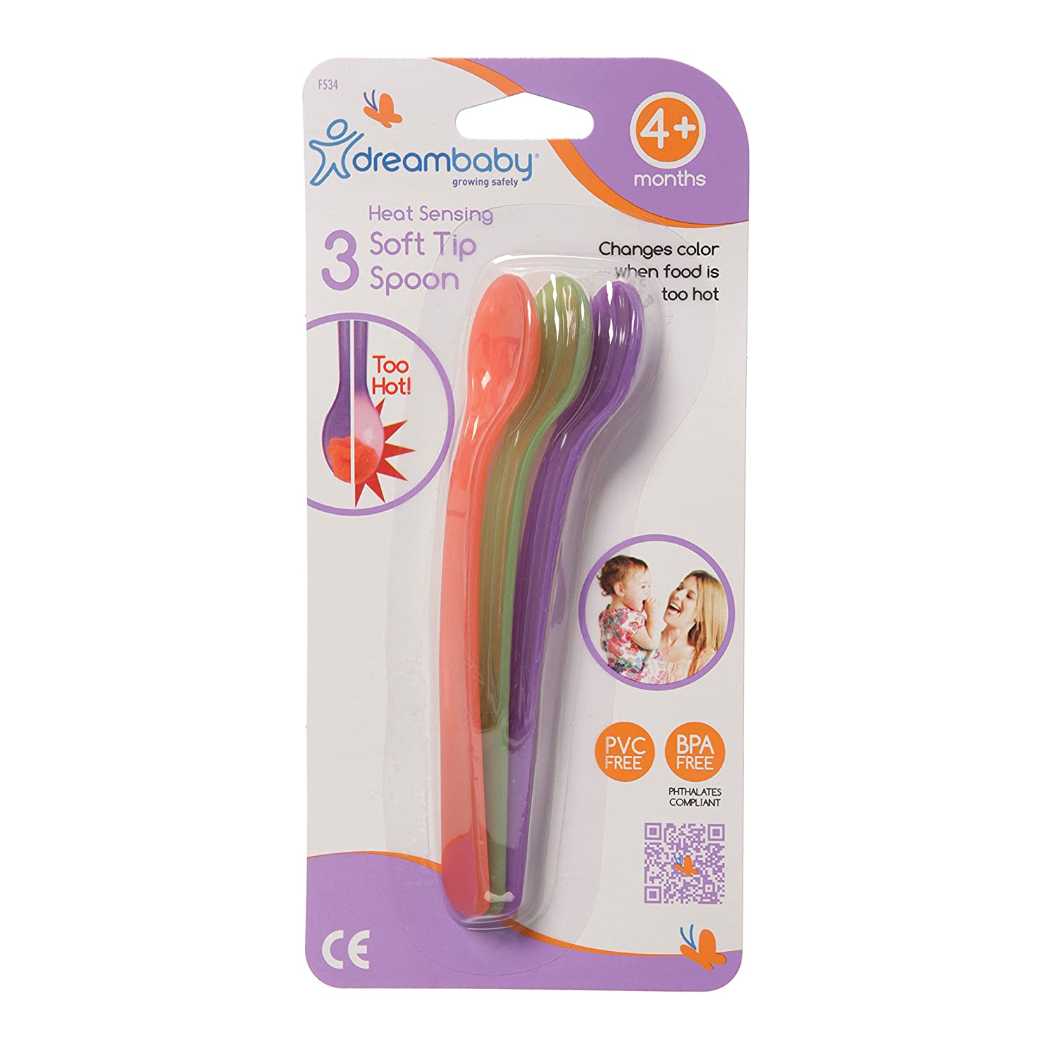 Pack de 3 cucharas suaves con sensor de calor