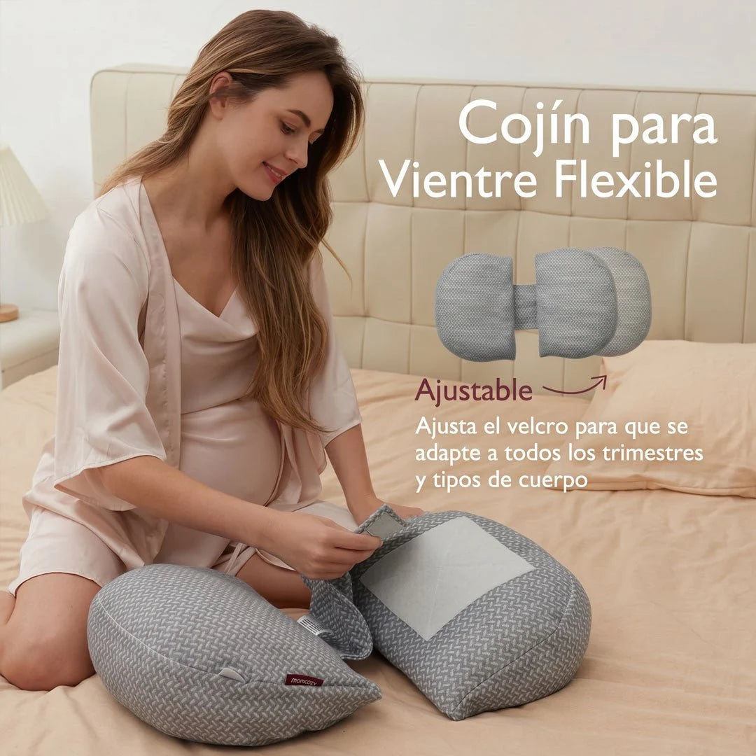 Almohada de embarazo con apoyo lateral
