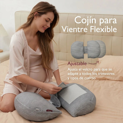 Almohada de embarazo con apoyo lateral