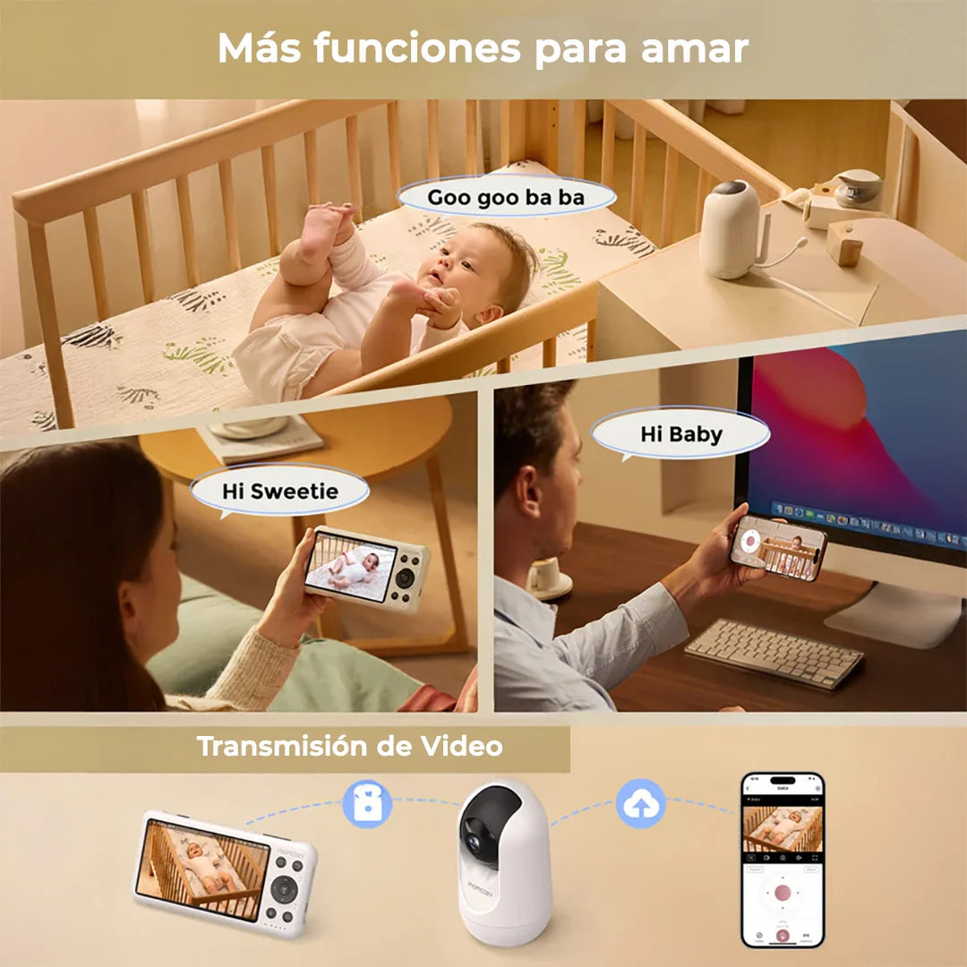 Monitor de Bebe Full HD Wi-Fi 5"
