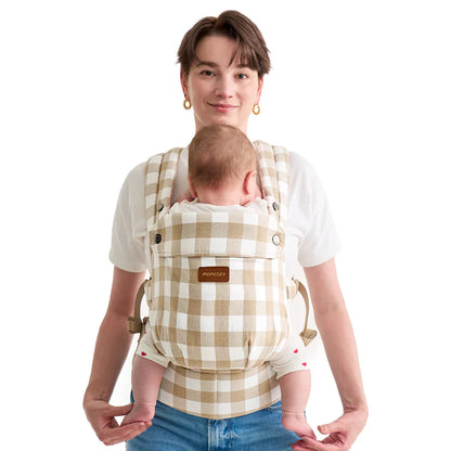 Portabebe Lino 3 en 1  Cuadros Marron