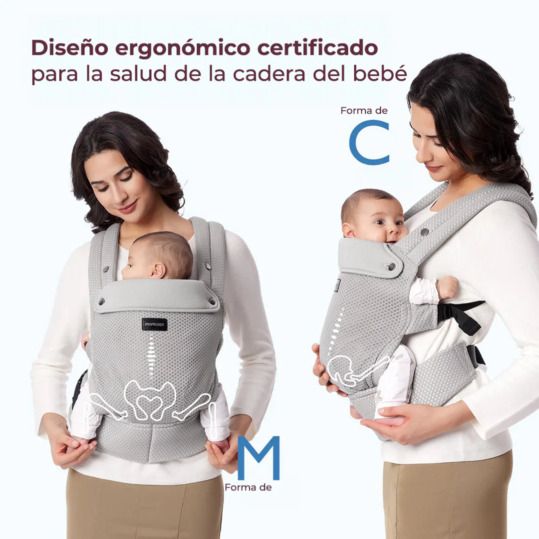 Portabebe Malla 3 en 1 Gris