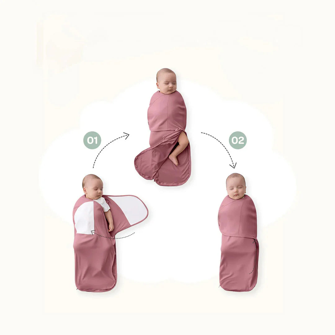 Manta de Arrullo Easy Swaddle Pink/White