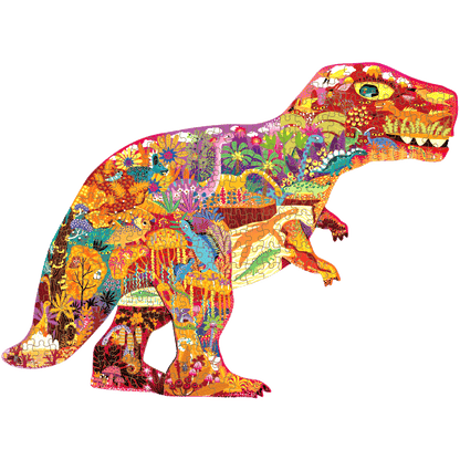 Puzzle 280 pcs con Forma de Dinosaurio