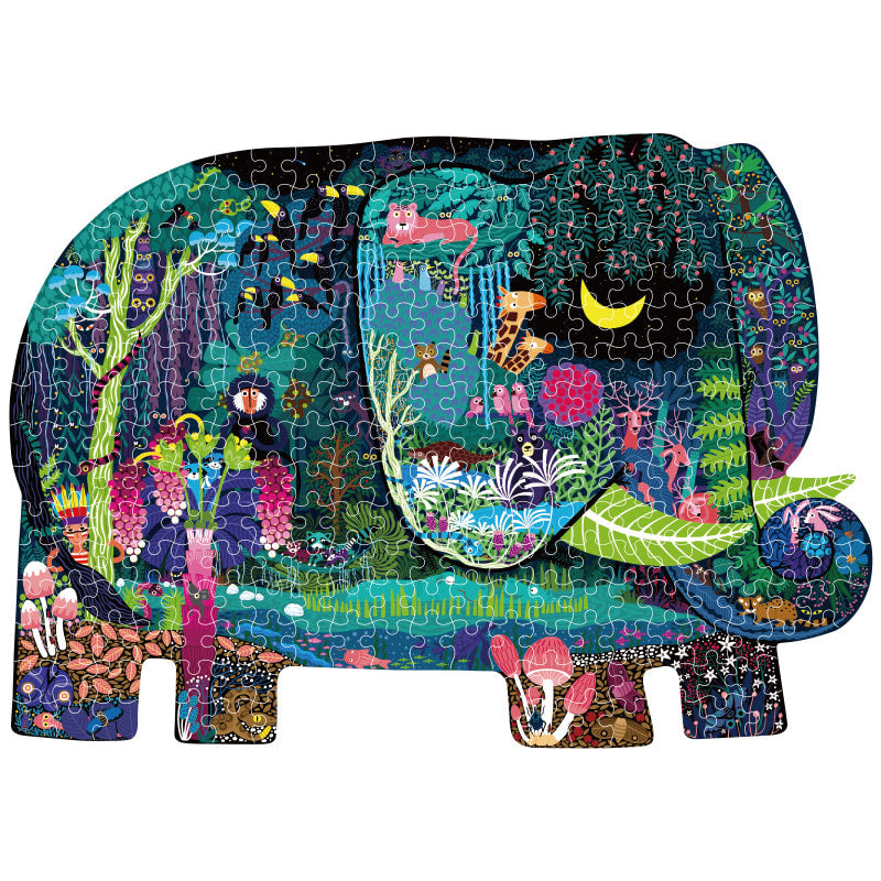 Puzzle 280 pcs con Forma Sueño de Elefante