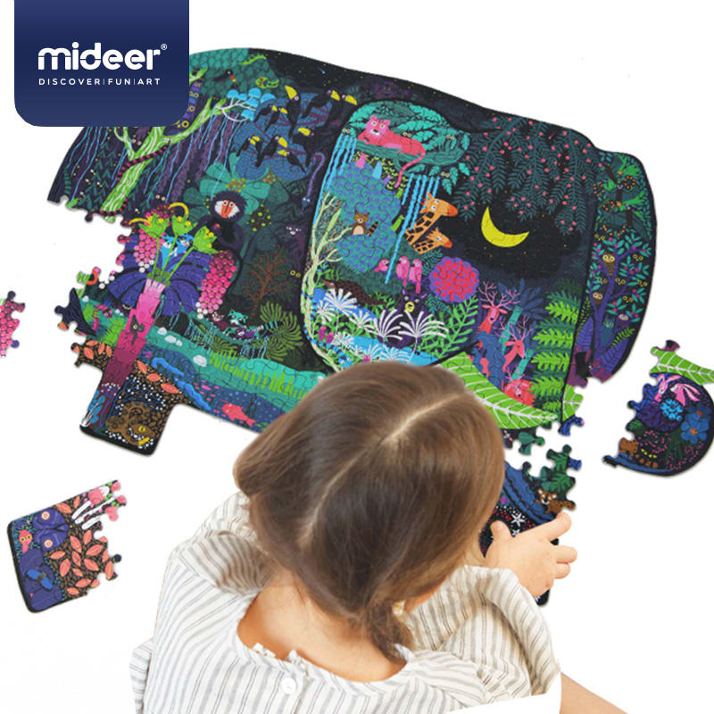 Puzzle 280 pcs con Forma Sueño de Elefante