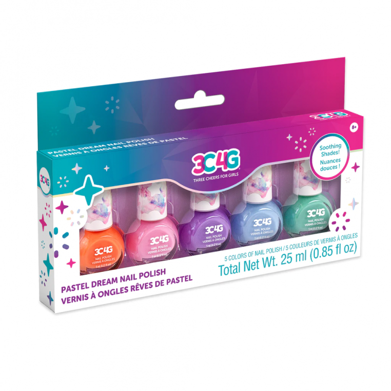 Set 5 Esmaltes De Uñas Pastel