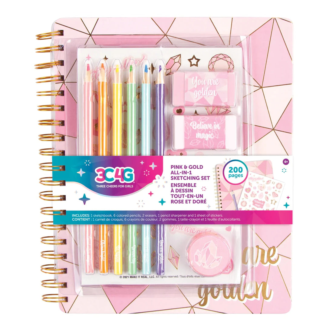 Set de Cuaderno de Dibujo – Golden