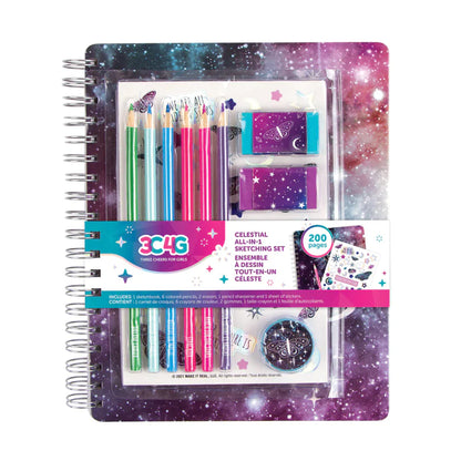 Cuaderno de Dibujo Celestial Set Todo en Uno