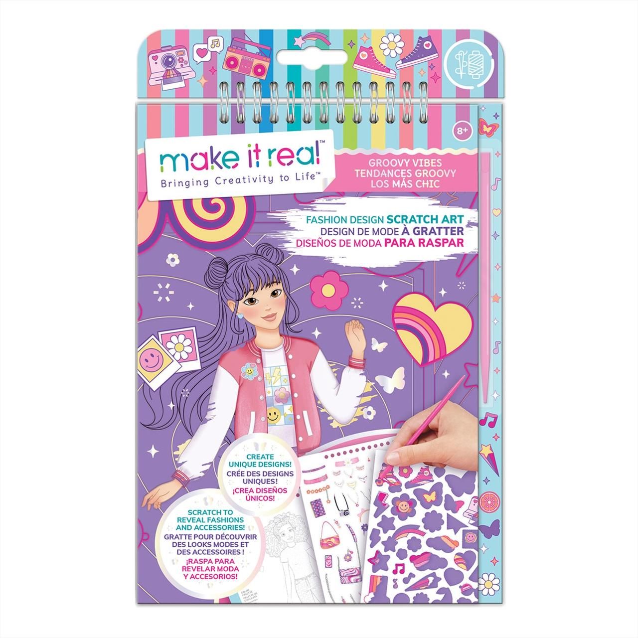 Cuaderno Diseños de Moda para Raspar