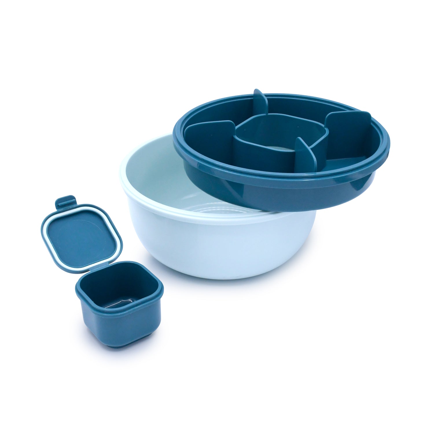 Contenedor Bento para Ensaladas - Azul