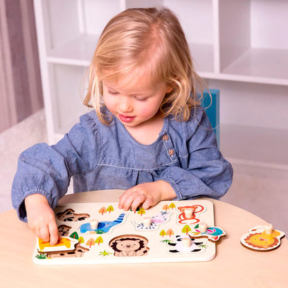 Puzzle de Madera Animales Zoo