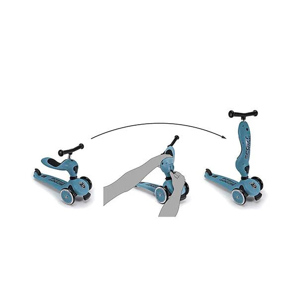 Scooter 2 en 1 Highwaykick 1 Steel