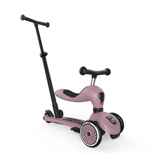Scooter 2 en 1 Highwaykick 1 Push and Go Wildberry