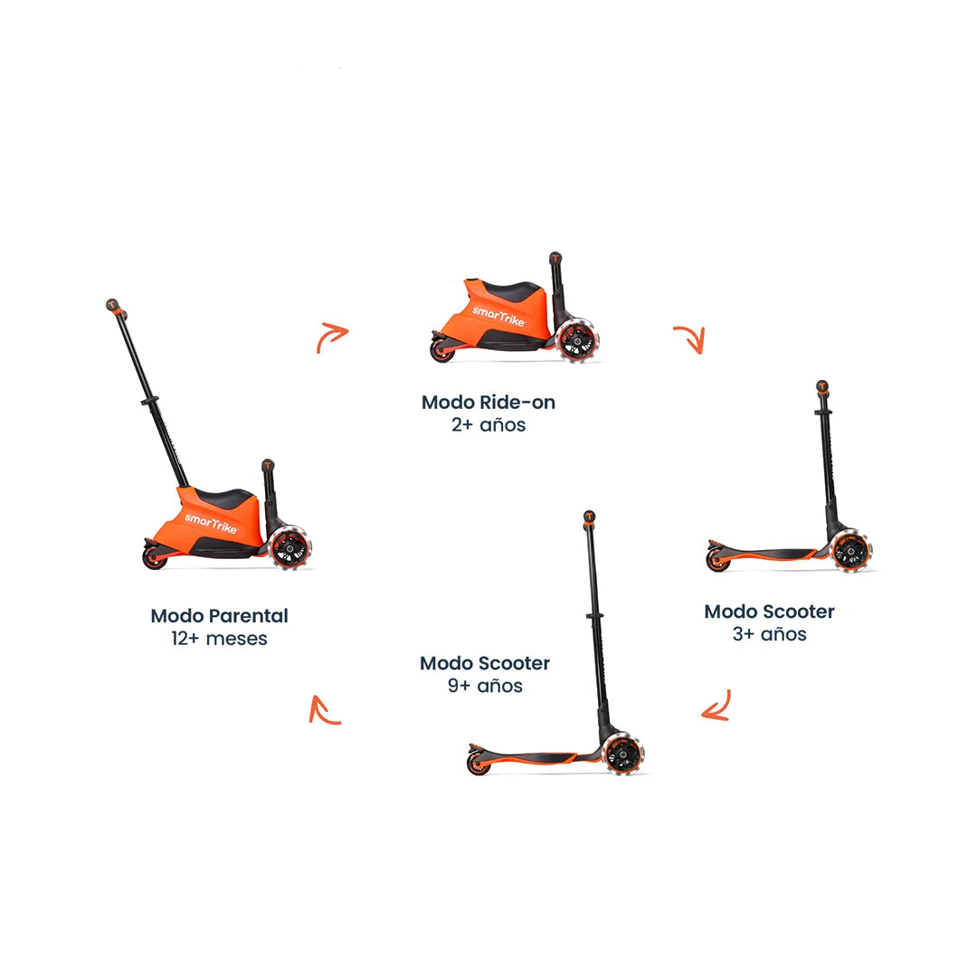 Xtend Ride-on 3 en 1 Orange (1-12 años)