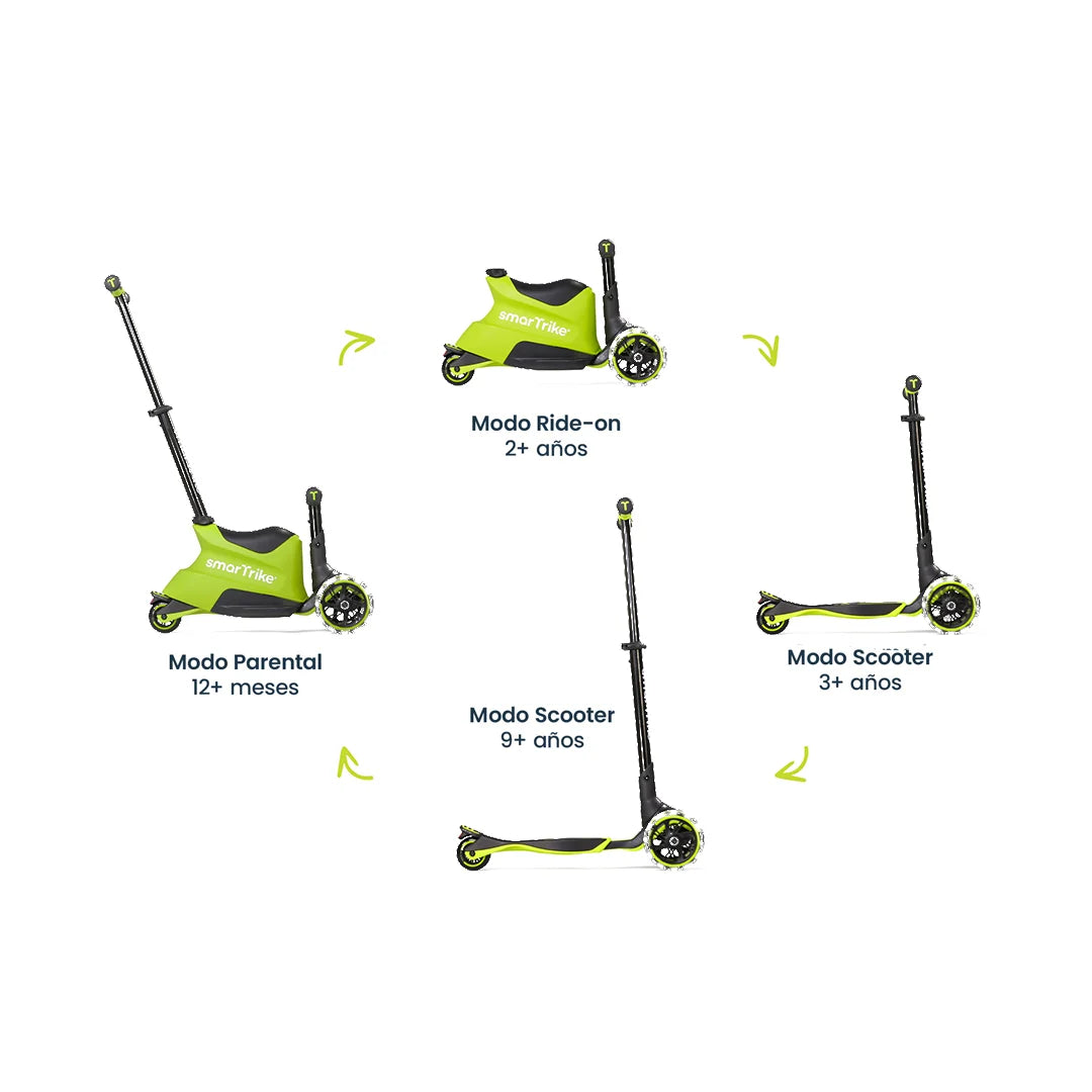 Xtend Ride-on 3 en 1 Lime (1-12 años)