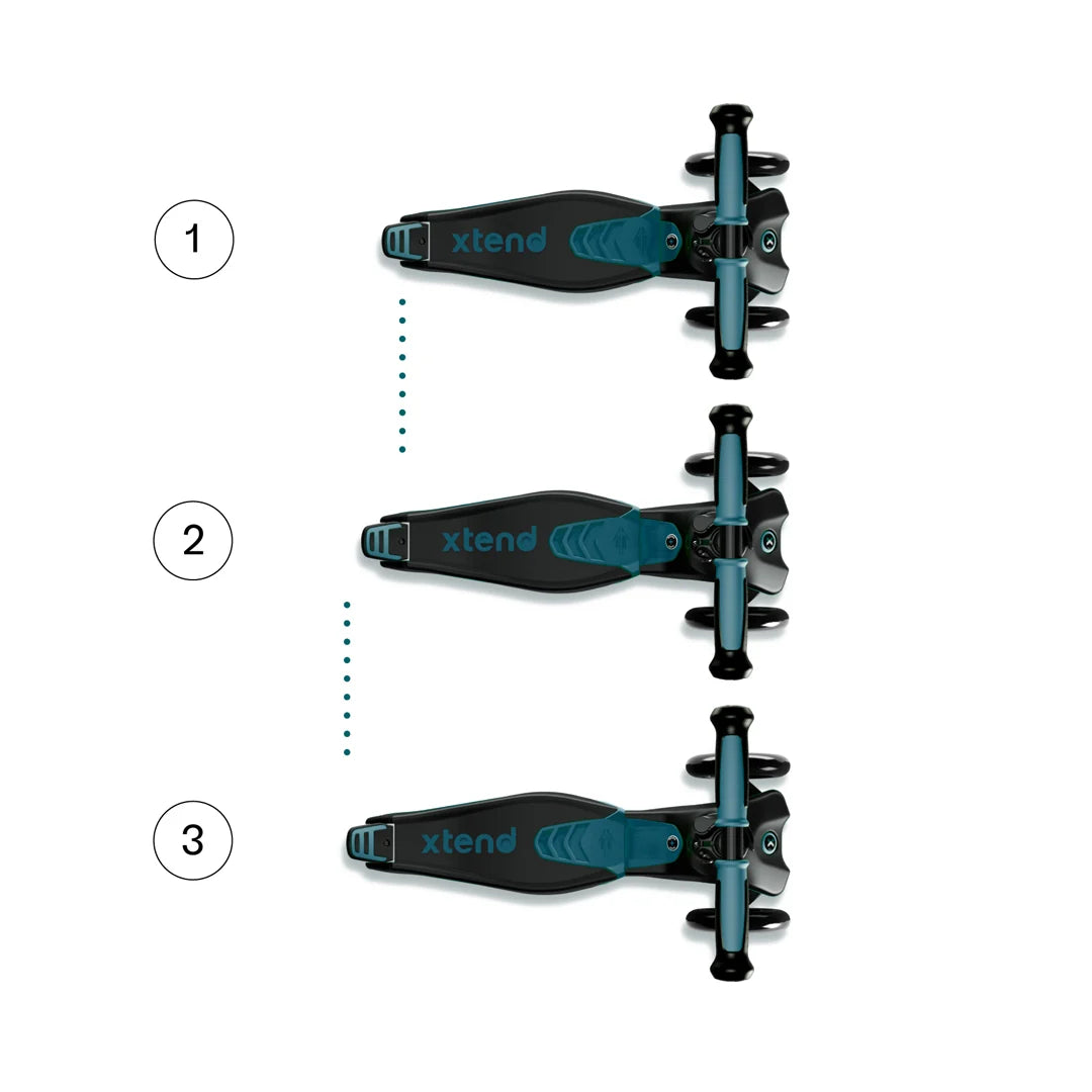 Xtend Ride-on 3 en 1 Teal (1-12 años)