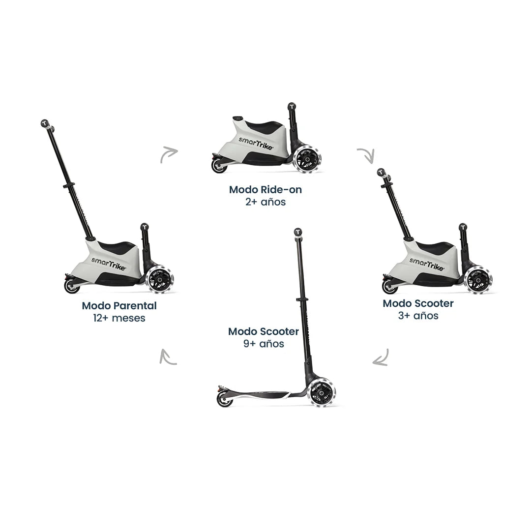 Xtend Ride-on 3 en 1 Cool Grey  (1-12 años)