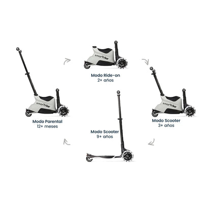 Xtend Ride-on 3 en 1 Cool Grey  (1-12 años)