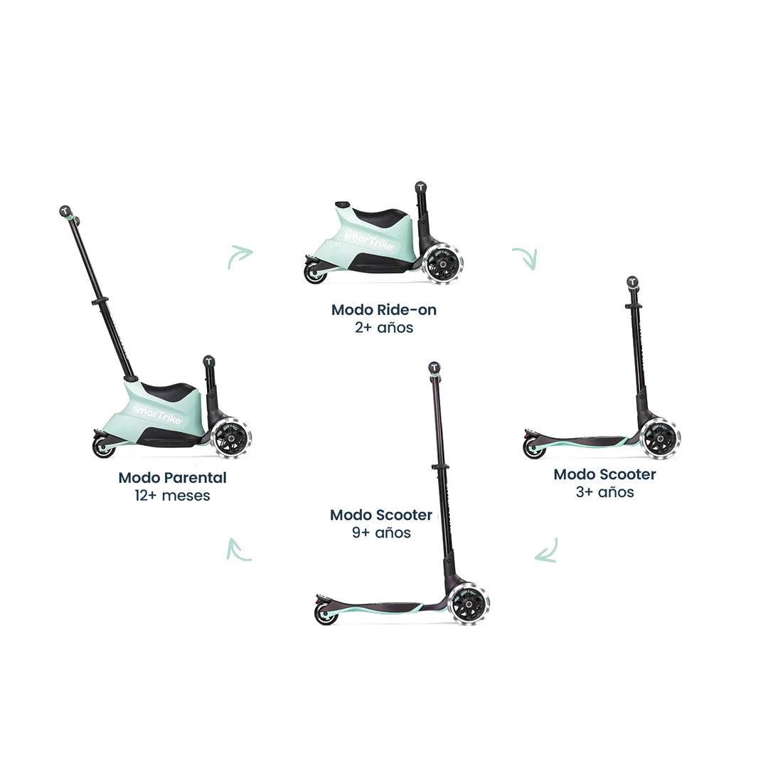 Xtend Ride-on 3 en 1 Soft Green  (1-12 años)
