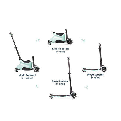 Xtend Ride-on 3 en 1 Soft Green  (1-12 años)