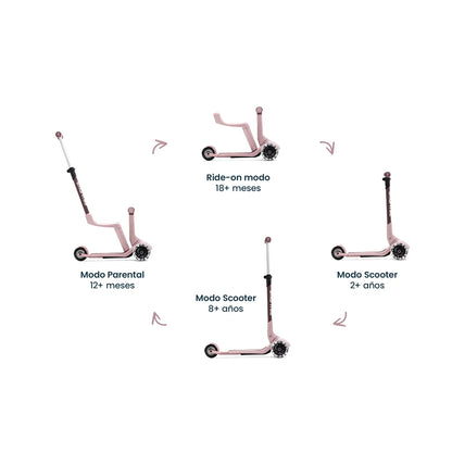 Xtend Mini-ride 3 en 1 Coral Pink (1-9 años)