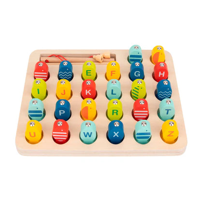 Juego de Pesca Magnético con Alfabeto