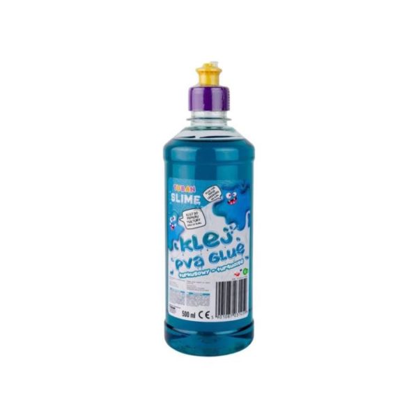 Pegamento PVA con brillo 500 ml – Azul