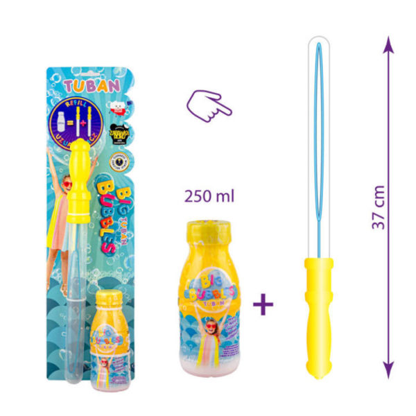 Set espada burbujas + Líquido 250ml (dos recargas)