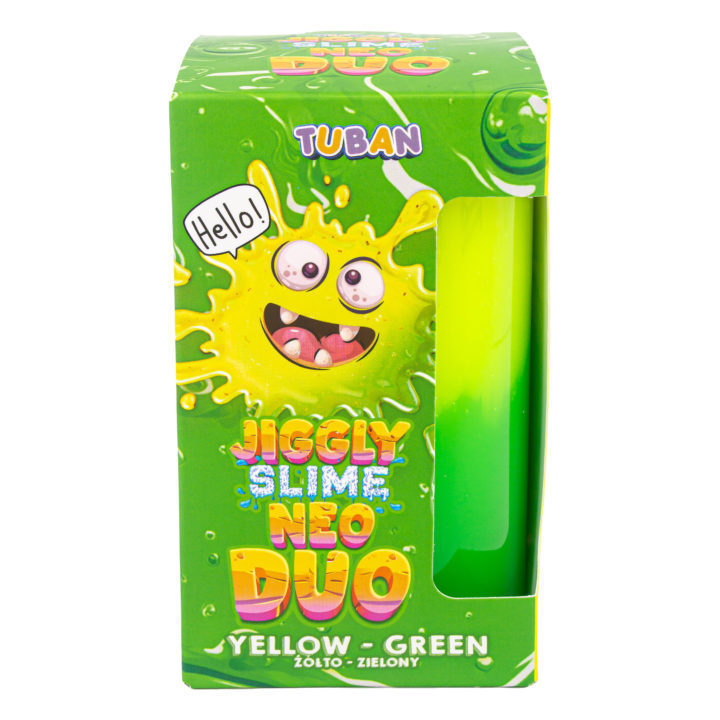 Jiggly Slime Neo Duo – Amarillo-Verde 430 gramos.