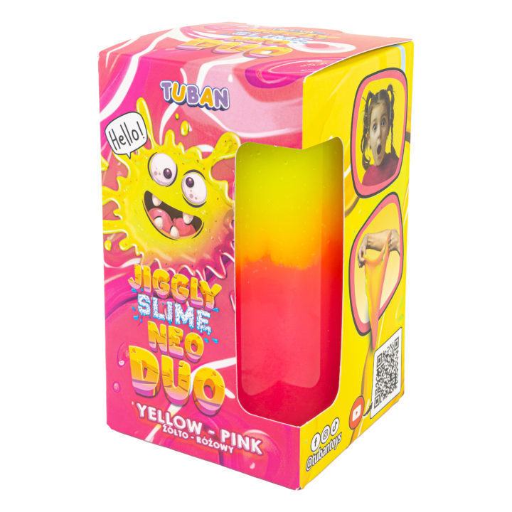 Jiggly Slime Neo Duo – Amarillo-Rosado 430 gramos.