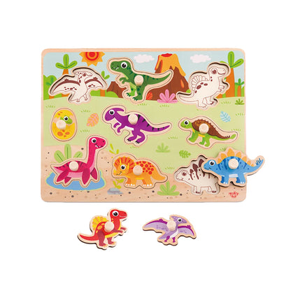 Puzzle Dinosaurio 10 Piezas Encajables