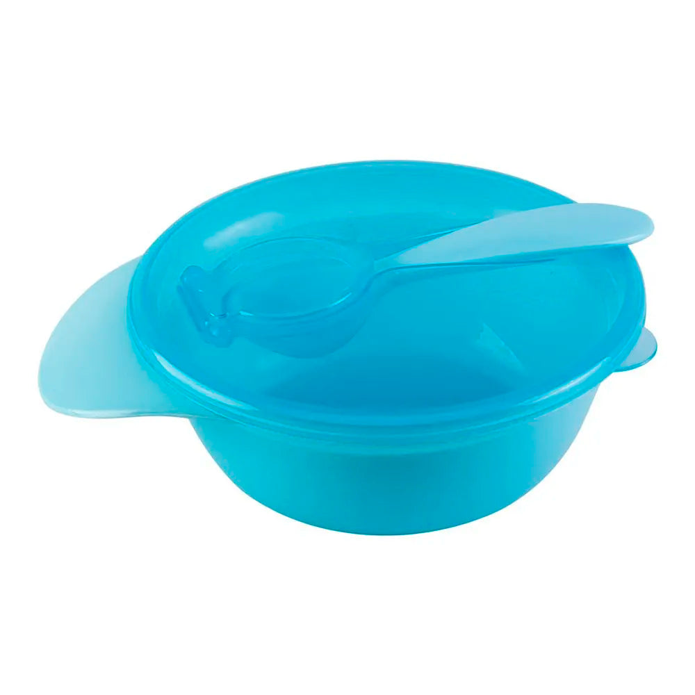 Contenedor de Viaje con Cuchara Azul