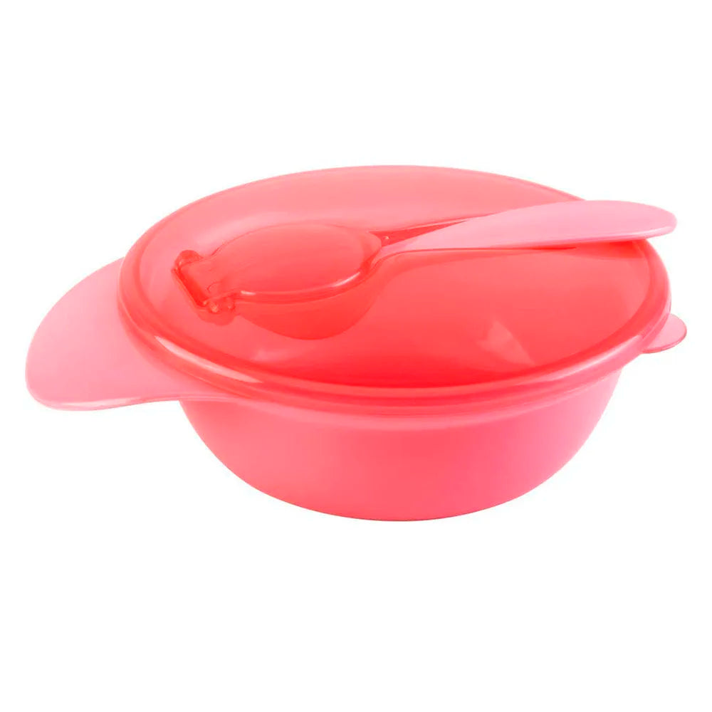 Contenedor de Viaje con Cuchara Rosado