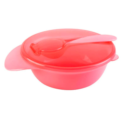 Contenedor de Viaje con Cuchara Rosado