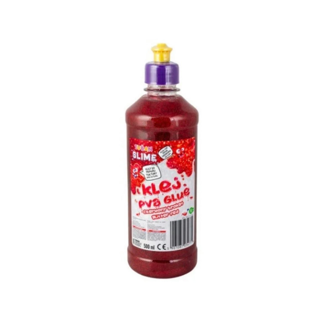 Pegamento PVA con brillo 500 ml – Rojo